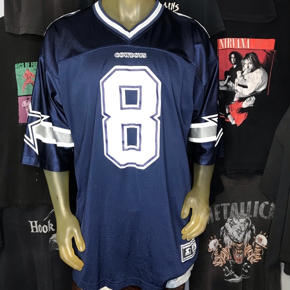 Vintage 1998 Starter Dallas Cowboys Troy Aikman Q.B. Club Jersey #8